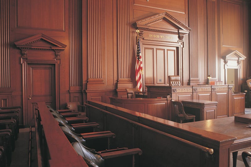 Empty courthouse.