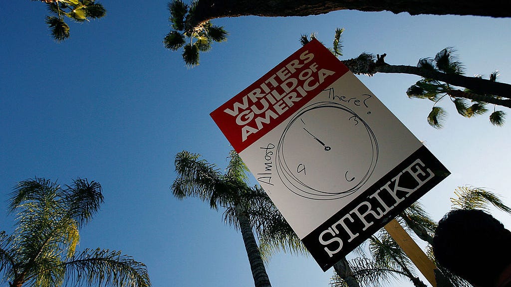 Writers Guild goes on strike for the first time in 15 years