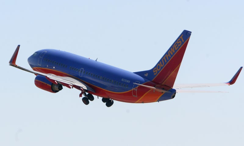 Southwest Airlines planes take off from the airline's hub at Dallas Love Field Airport March 12, 2008, in Dallas, Texas.