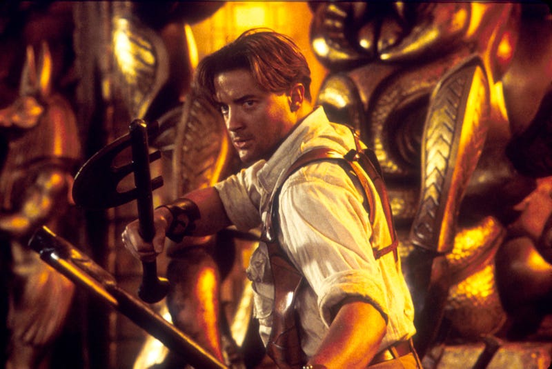 Rick O''Connell (played by Brendan Fraser, left) faces a new threat in "The Mummy Returns."