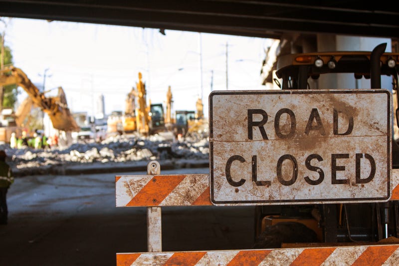 Road closed for construction