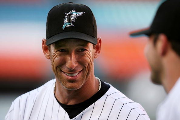 Luis Gonzalez had a brief stint with the Marlins. 