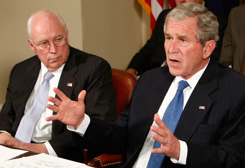 Archived photo of President George W. Bush and Vice President Dick Cheney