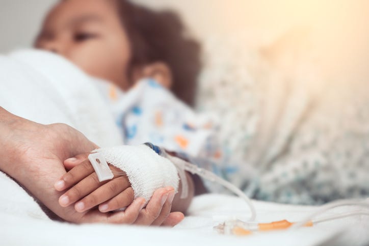child at hospital