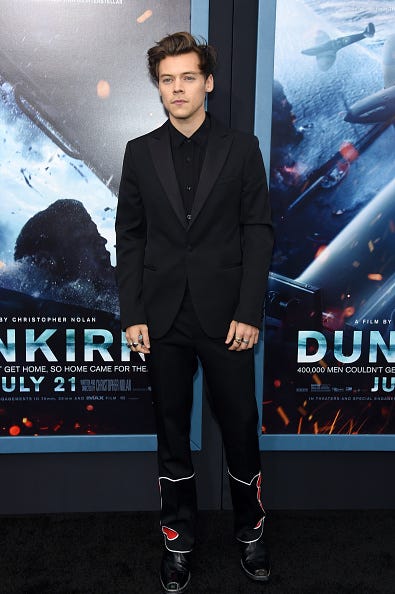 harry styles at dunkirk premiere in new york