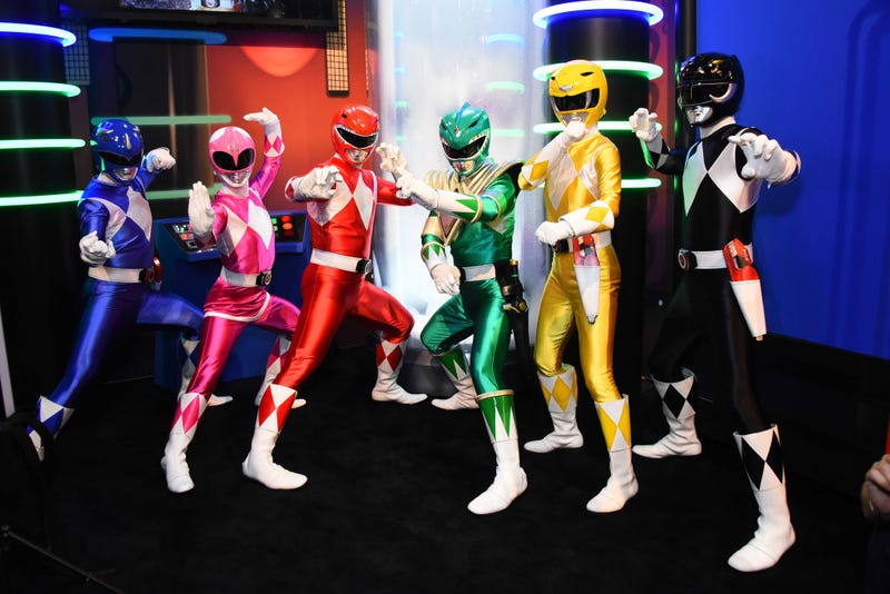 Saban's Power Rangers attend preview day at San Diego Comic-Con 2017 at San Diego Convention Center on July 19, 2017 in San Diego, California.