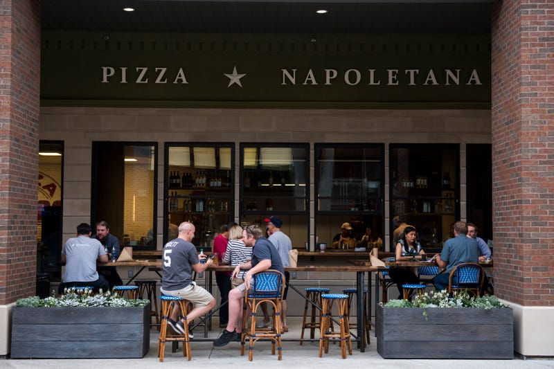 Antico Pizza in Fan Plaza during the game against the Washington Nationals