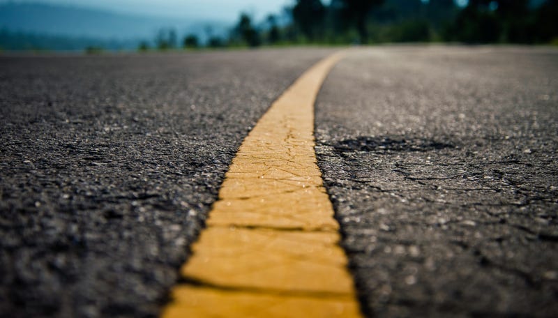 Roadline on a highway.