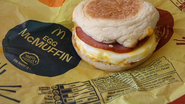 McDonald’s offering Egg McMuffins for 63 cents to celebrate its 50th anniversary