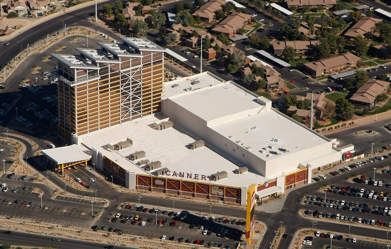 Aerial view of the Eastside Cannery on Boulder Highway.