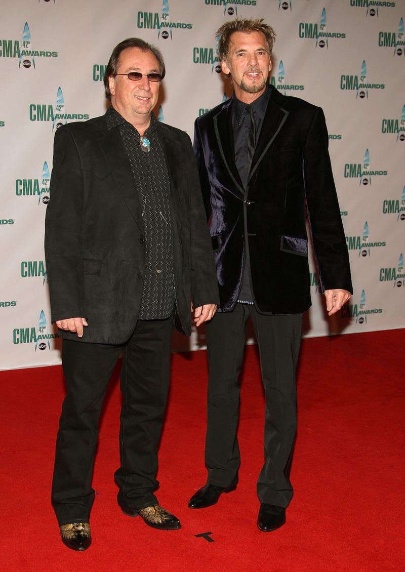 Jim Messina and Kenny Loggins attends the 42nd Annual CMA Awards at the Sommet Center on November 12, 2008 in Nashville, Tennessee.
