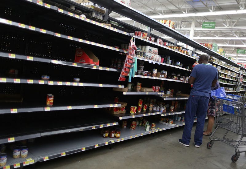 Empty shelves