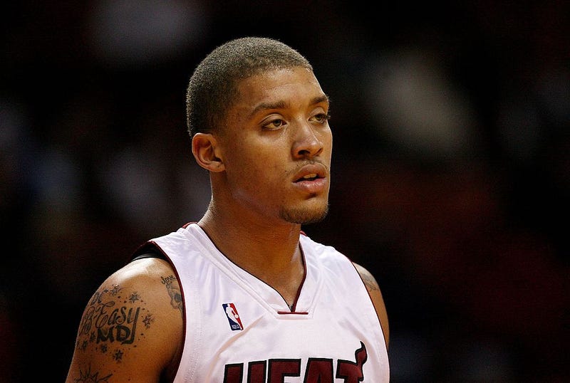 Michael Beasley during a Heat game.
