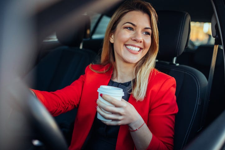 Drinking Coffee And Driving