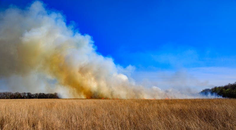wild fire in Kansas