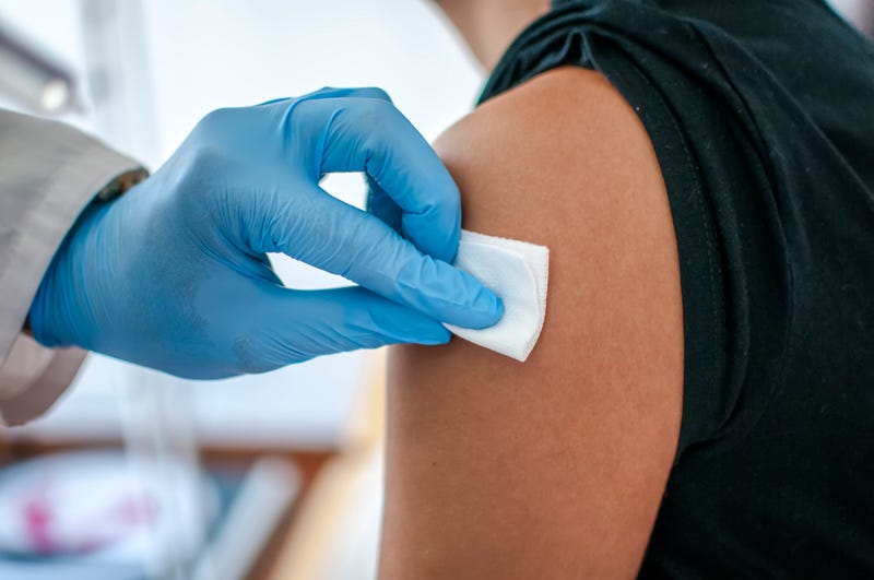Vaccine in arm