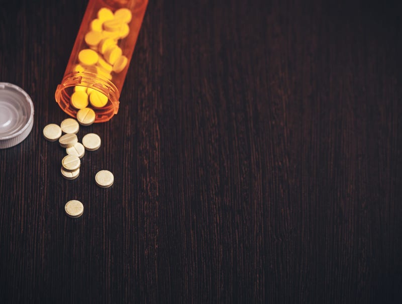 Pills on a table