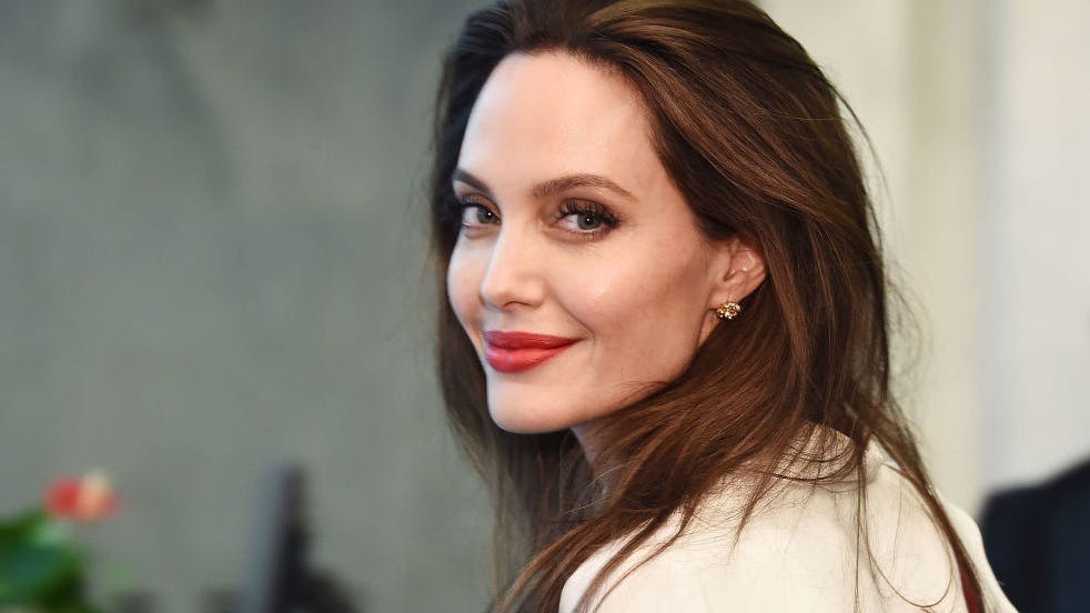 PHOTOS: Angelina Jolie causes a buzz in chic beekeeper suit in France