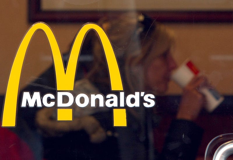 A McDonald's customer is seen through the window at a McDonald's restaurant February 9, 2009 in San Francisco, California.