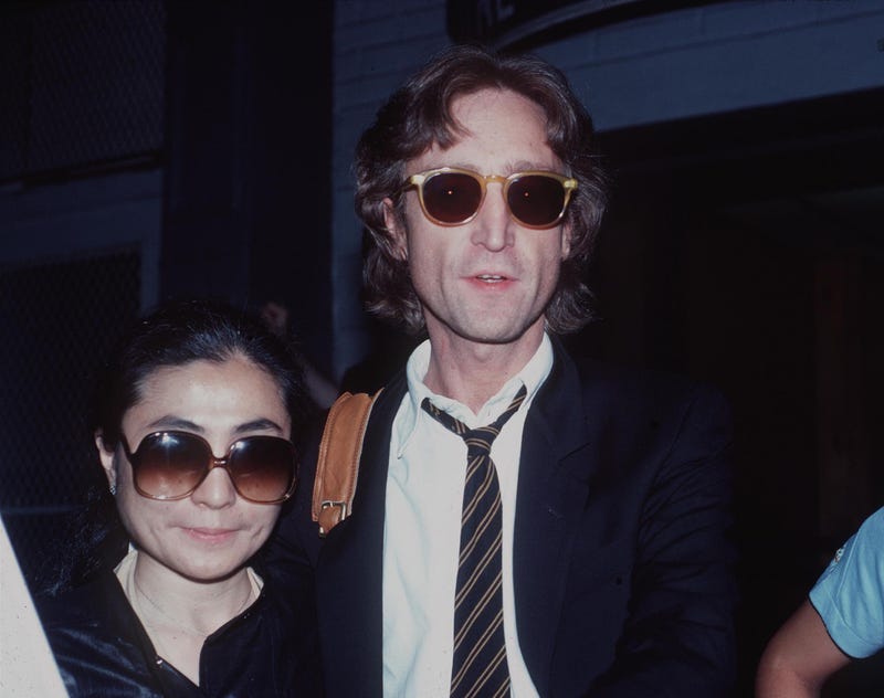 John Lennon and Yoko Ono in New York in 1980