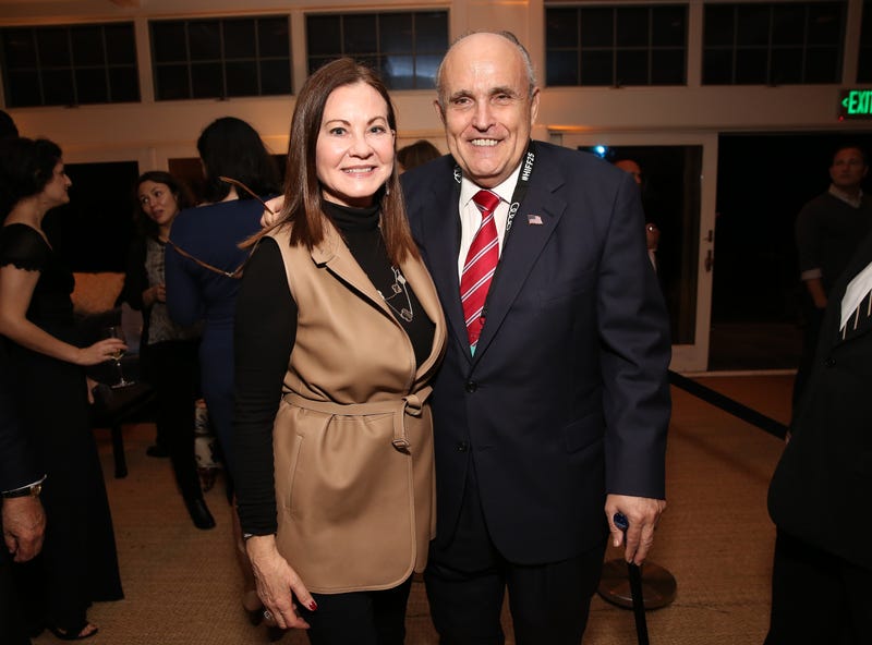 Rudy Guilliani and Judith Guilliani attend the Opening Night Party during Hamptons International Film Festival 2017 on Oct. 5, 2017 in East Hampton, New York