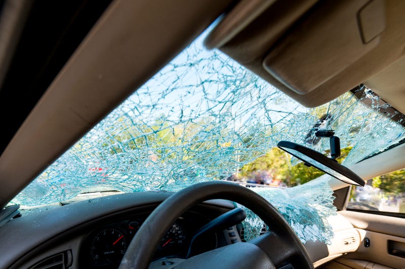 broken car windshield
