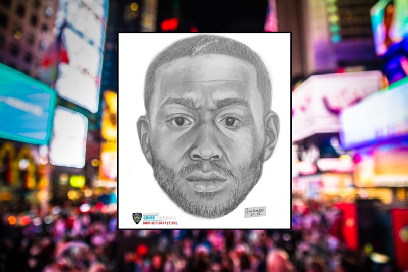 Police released a sketch of a man suspected of raping a tourist who he encountered in Times Square