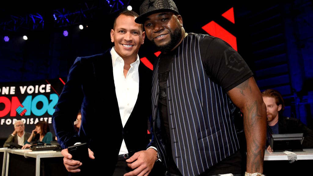 Alex Rodriguez, David Ortiz sit courtside for Warriors vs. Clippers