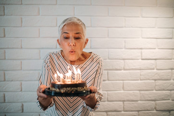 Blowing Out Birthday Cake Candles