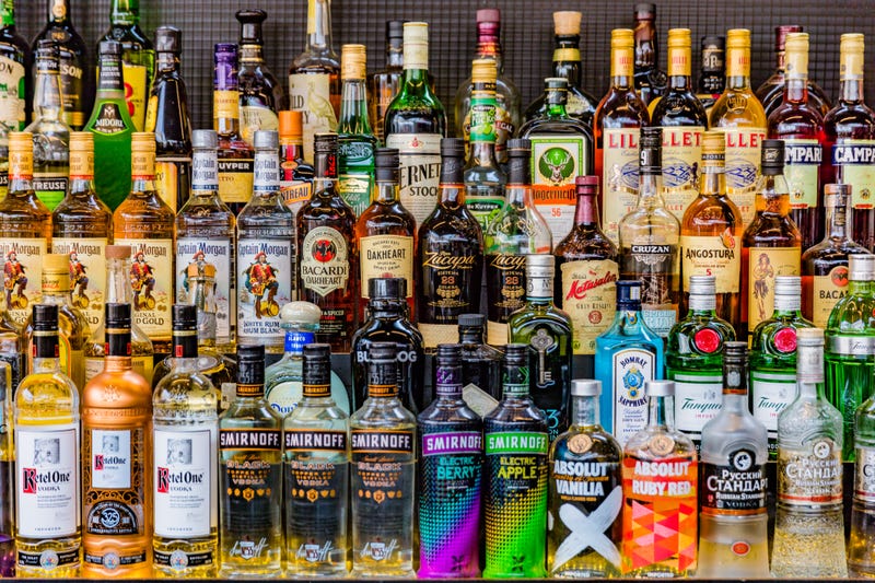 Liquor bottles