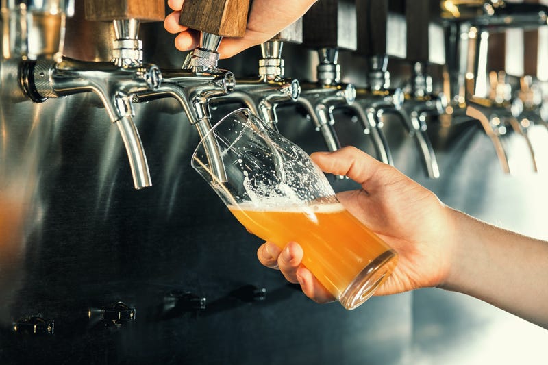 Pouring beer