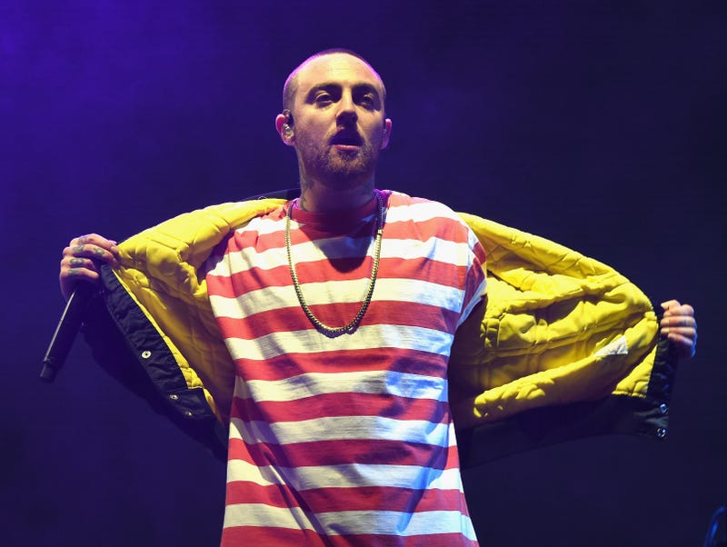 Mac Miller performs on Camp Stage during day 1 of Camp Flog Gnaw Carnival 2017 at Exposition Park on October 28, 2017 in Los Angeles, California.