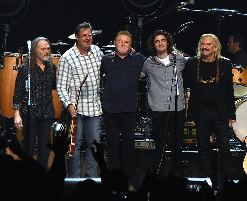  Timothy B. Schmit, Vince Gill, Don Henley, Decon Frey and Joe Walsh 