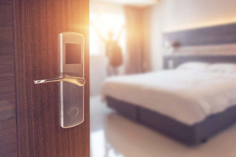 Stock image of hotel room