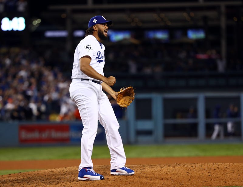 Kenley Jansen helped the Dodgers to reach the World Series in 2017 and 2018. 