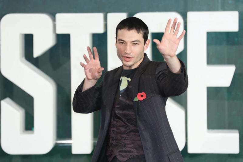 Actor Ezra Miller attends the 'Justice League' photocall at The College on November 4, 2017 in London, England.
