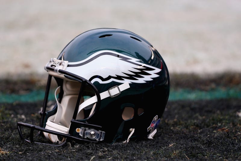 An Eagles helmet.