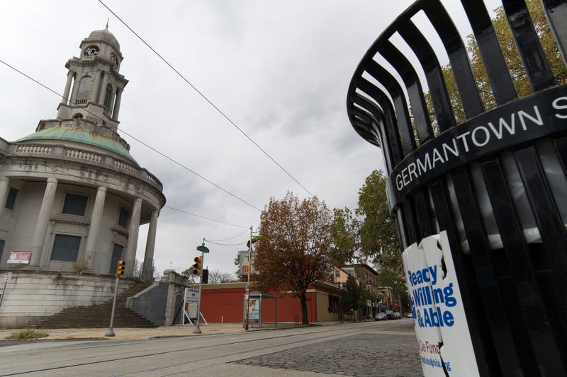 View of vacant Germantown Town Hall