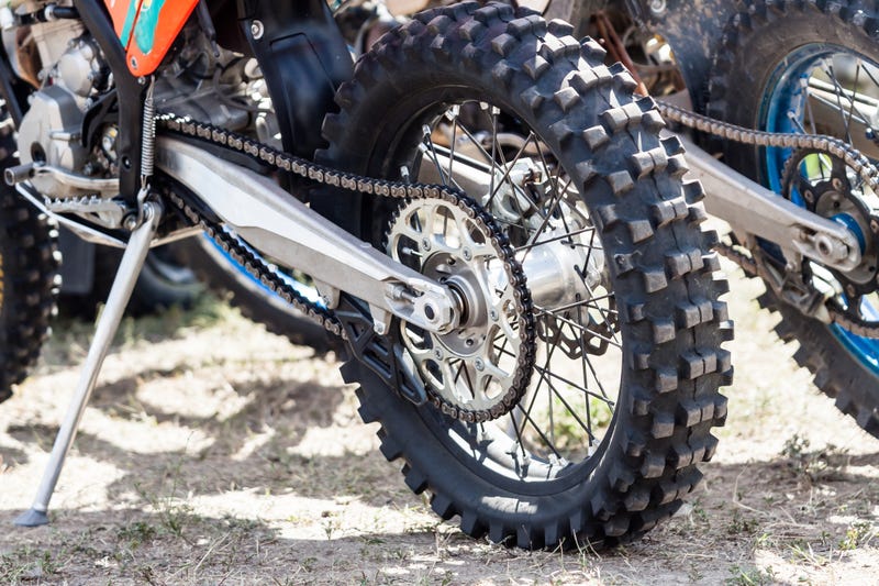Stock photo of dirt bike tire