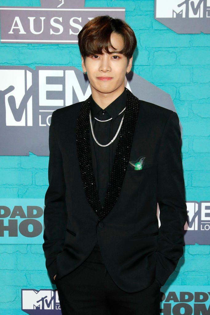 Jackson Wang attends the MTV EMAs 2017 held at The SSE Arena, Wembley on November 12, 2017 in London, England.