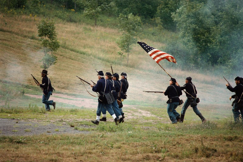 Civil War reenactors 
