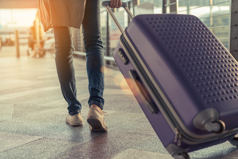 Traveler in airport