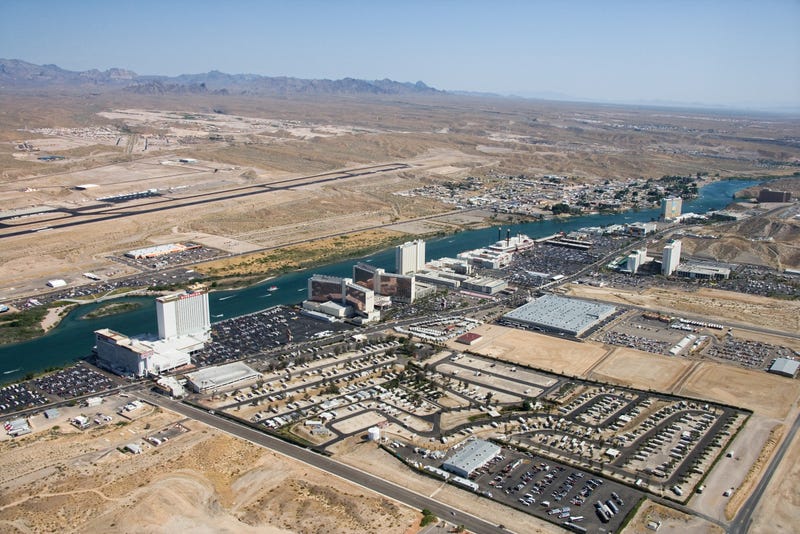 An aerial view of Laughlin, Nevada