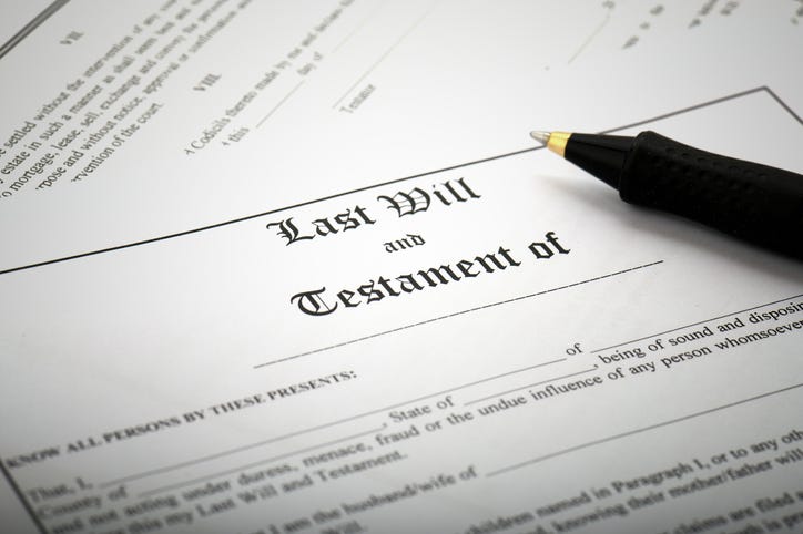 last will and testament