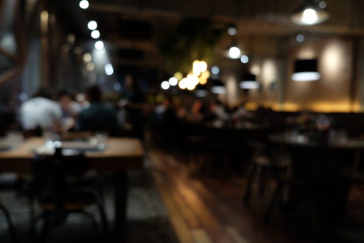 dark bar and restaurant