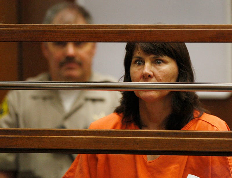 Veteran LAPD detective Stephanie Lazarus, 49, appears at the Criminal Justice Center for her arraignment on murder charges June 9, 2009 in Los Angeles, California.