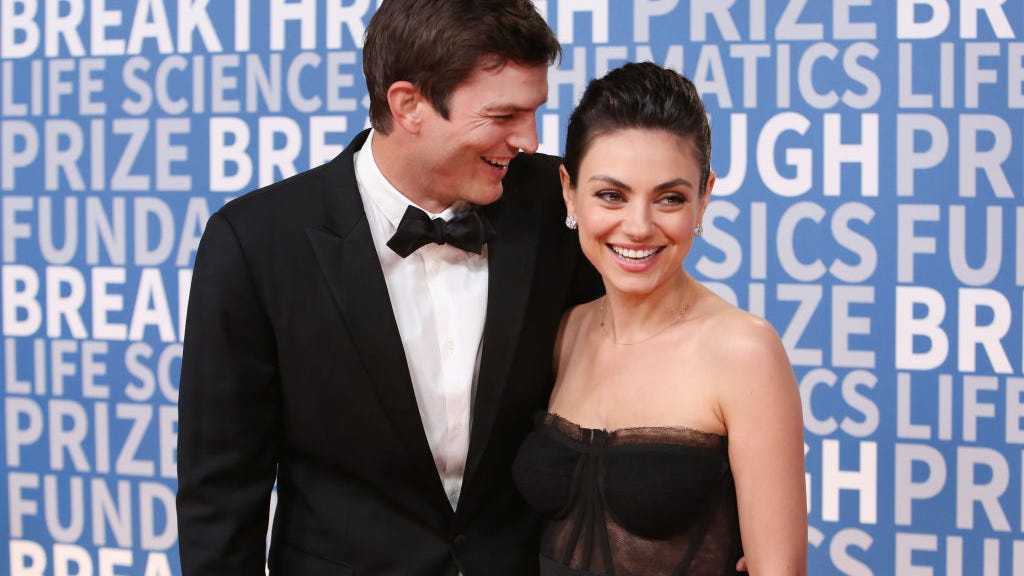 Mila Kunis and Ashton Kutcher only bathe their kids when 'you can see the dirt on them'