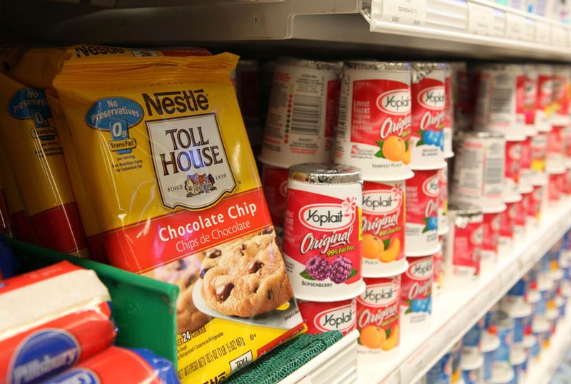 A package of Nestle Toll House chocolate chip cookies is displayed on a shelf at Bryan's Fine Foods June 19, 2009 in San Francisco, California.
