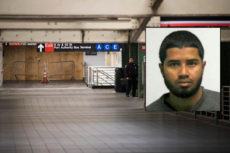 A view of the closed underground walkway near the site of a pipe bomb explosion in the tunnel that connects the Times Square subway station to the Port Authority Bus Terminal, December 11, 2017 in New York City
