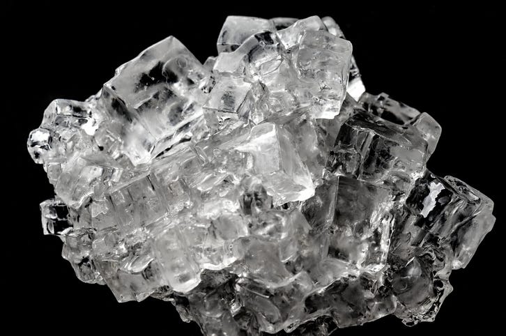 Salt crystal.